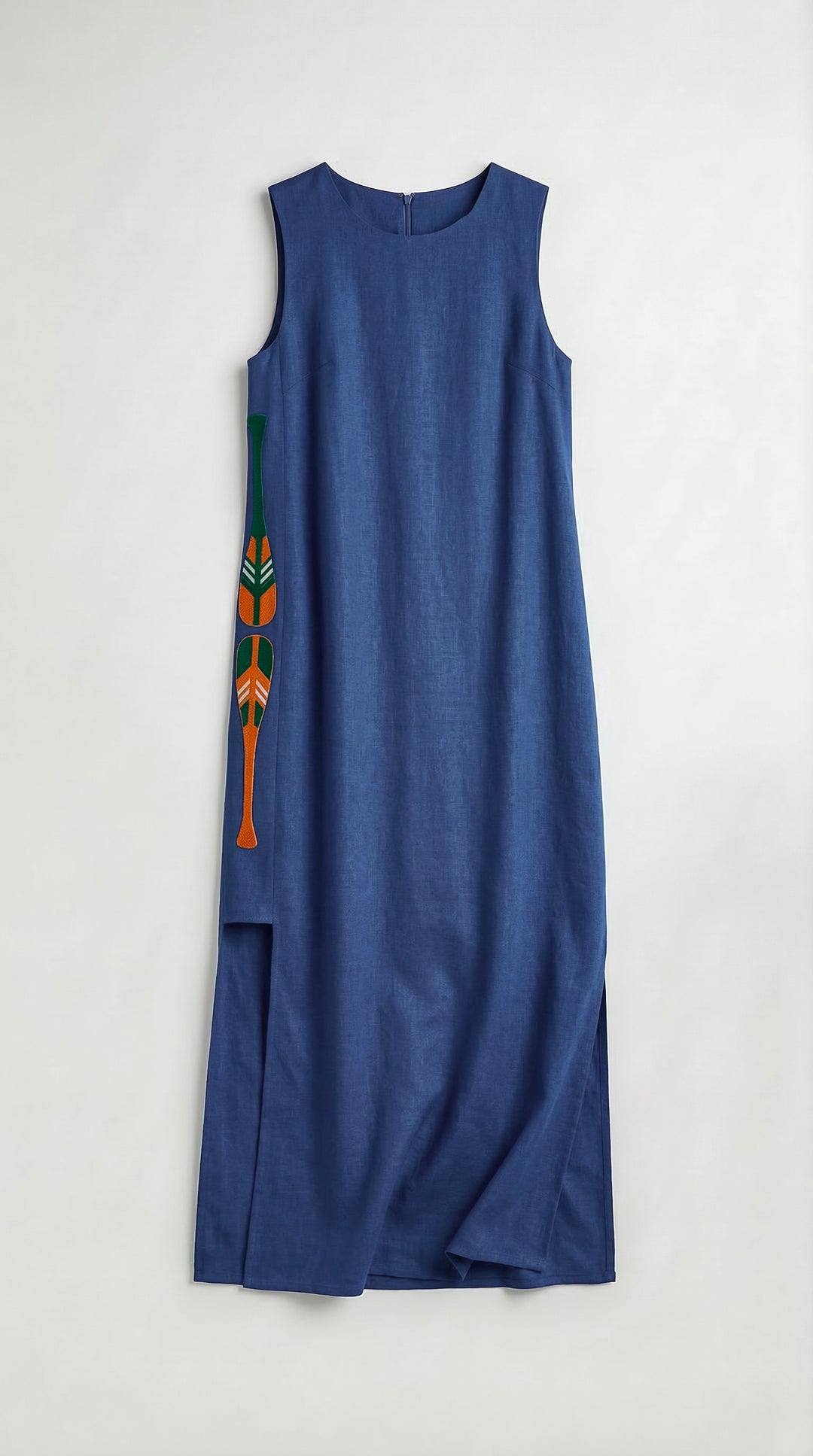 Vestido Remo Cotidiano Azul Índigo