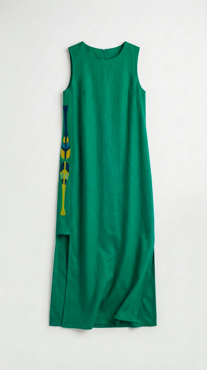 Vestido Remo Cotidiano Verde