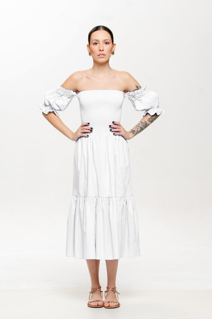 Vestido Midi Luzia Off White