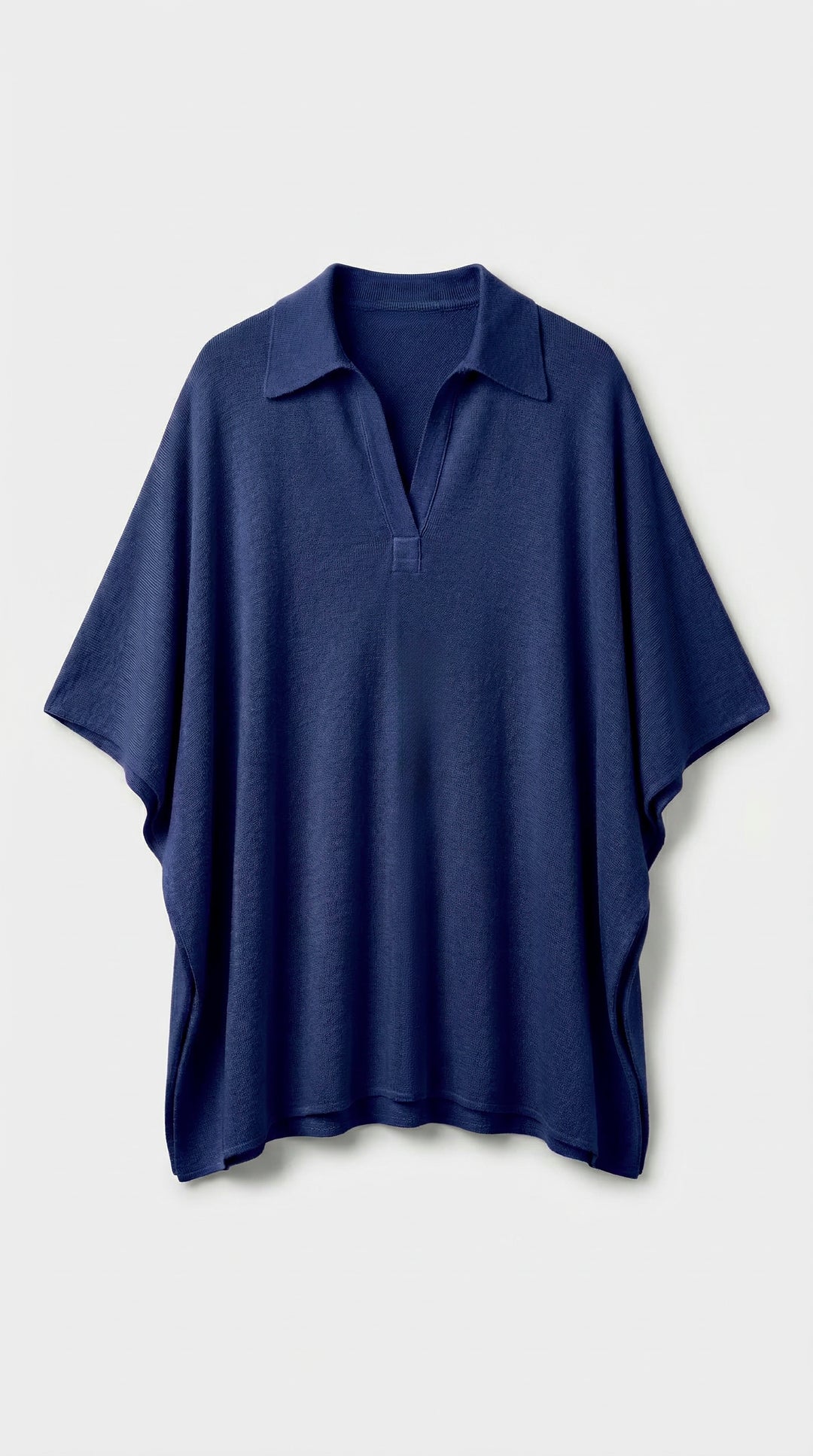 Kaftan Curto Falésias Azul Marinho