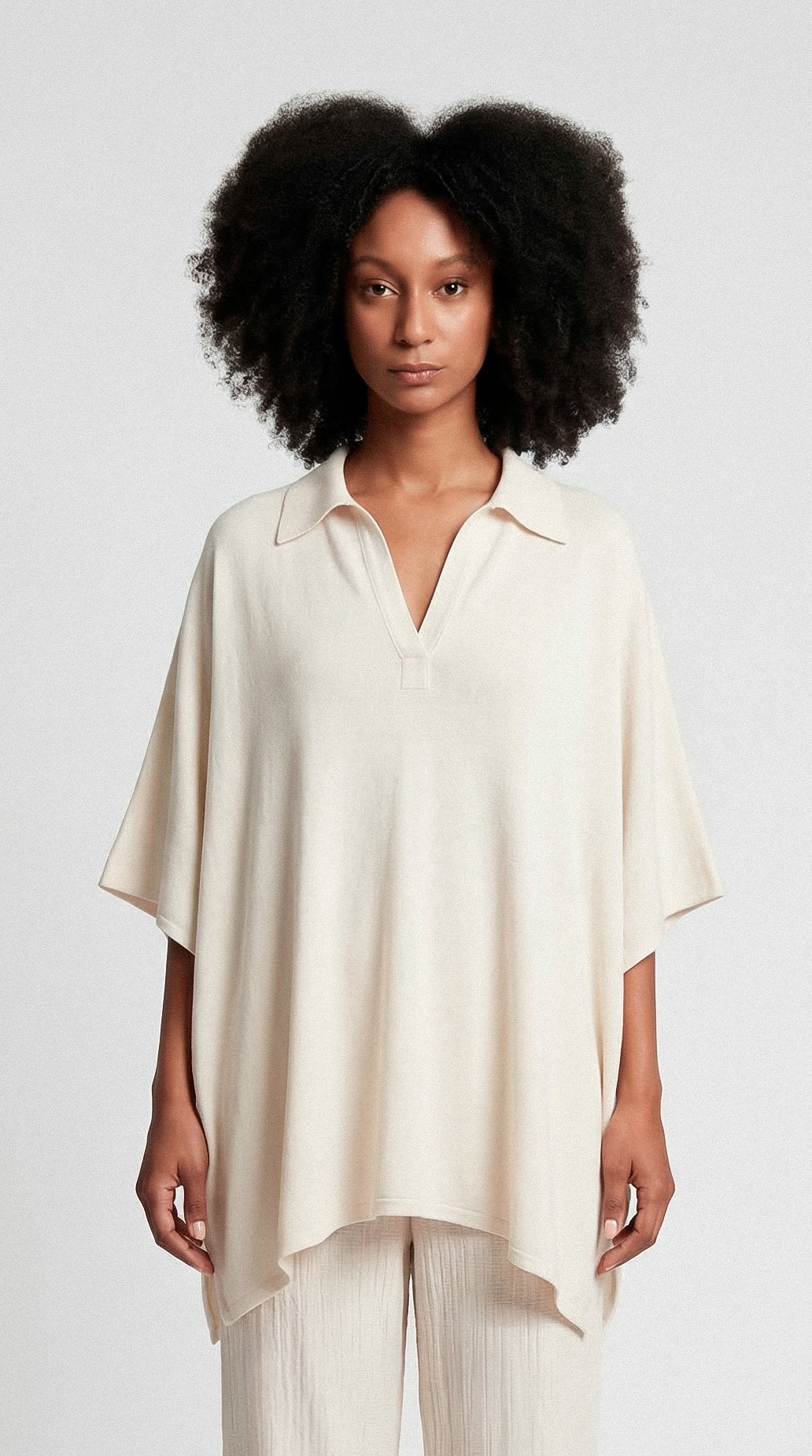 Kaftan Curto Falésias Off White