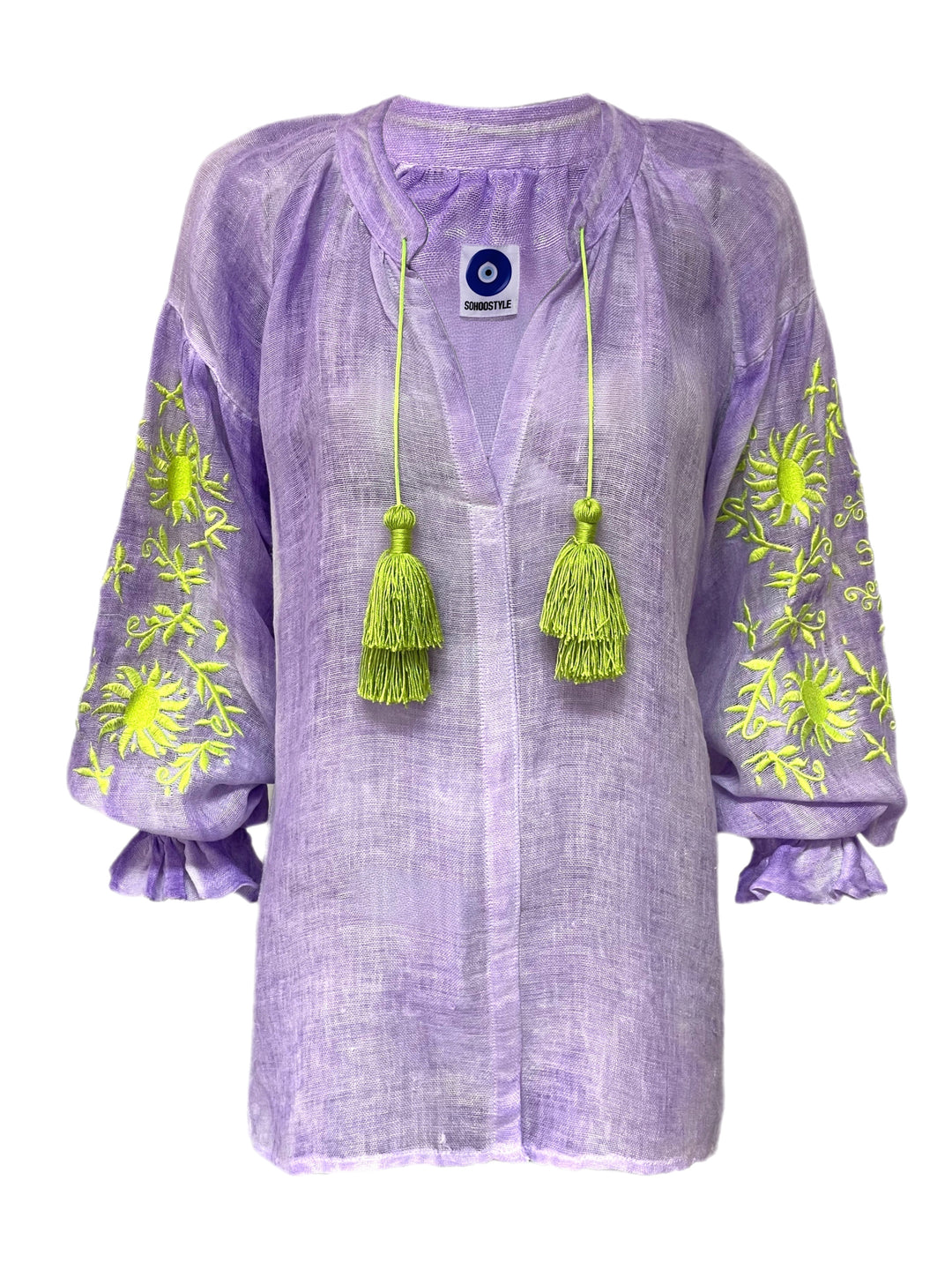 Valentina Lilac and Pistachio Green Dress