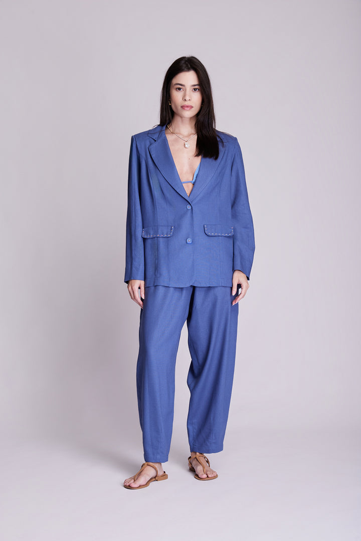 Blazer Cotidiano Azul Índigo