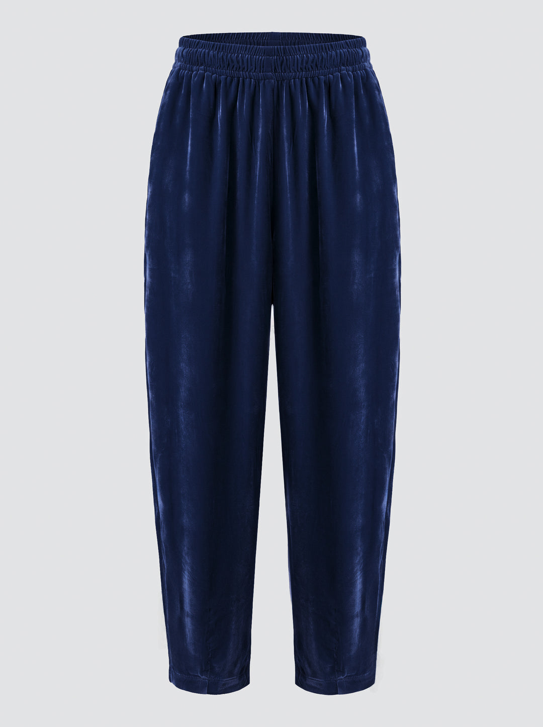 Calça Slouchy Antonella Veludo Azul Marinho