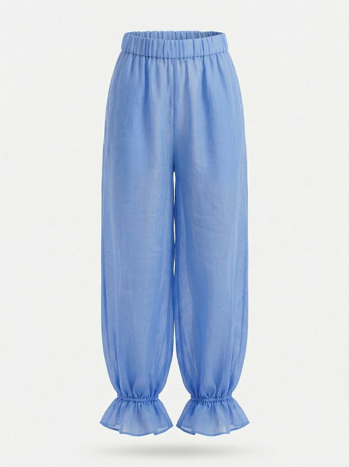 Calça Aladim Flora Rami Azul