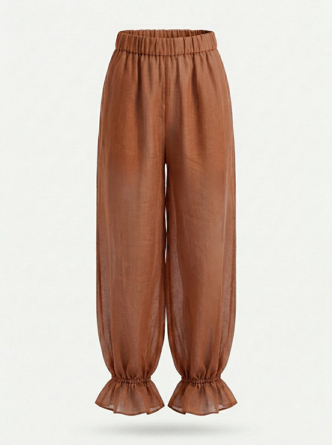 Calça Aladim Flora Rami Marrom