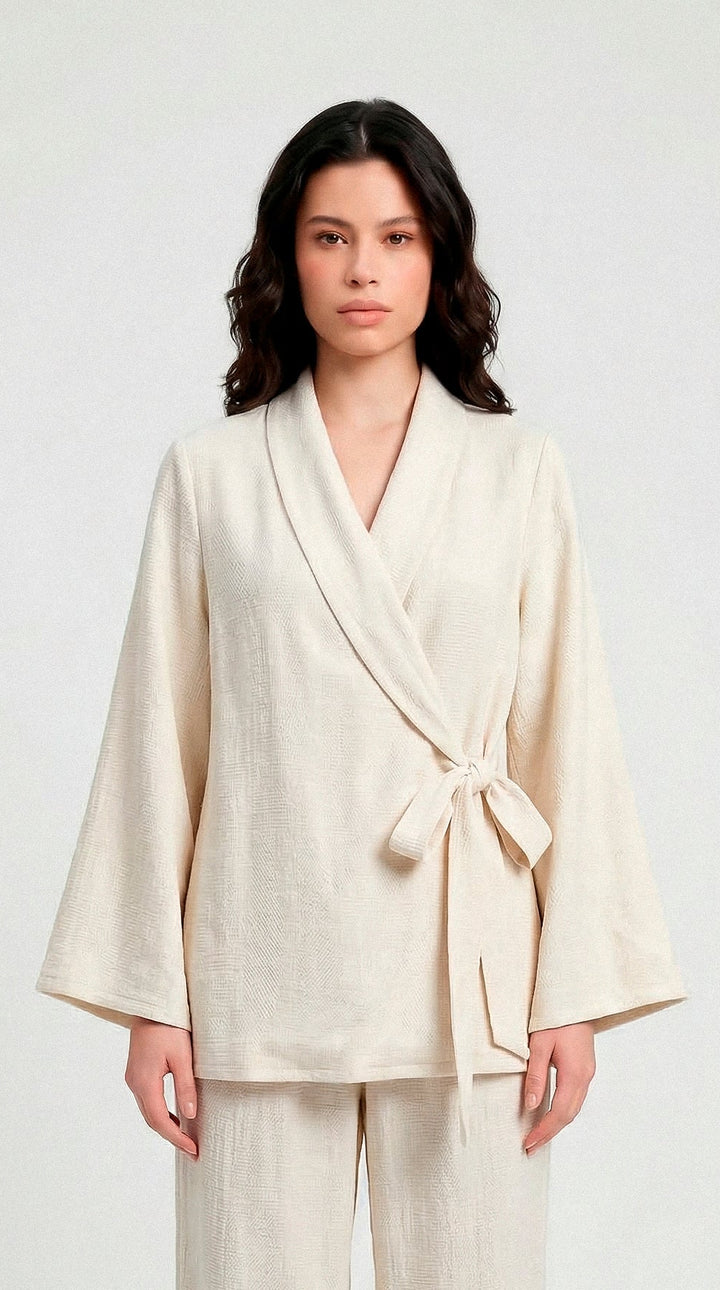 Fire Red Morocco Kimono