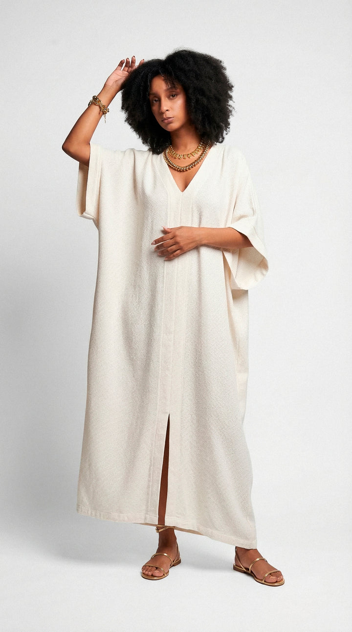 Kaftan Longo Falésias Off White