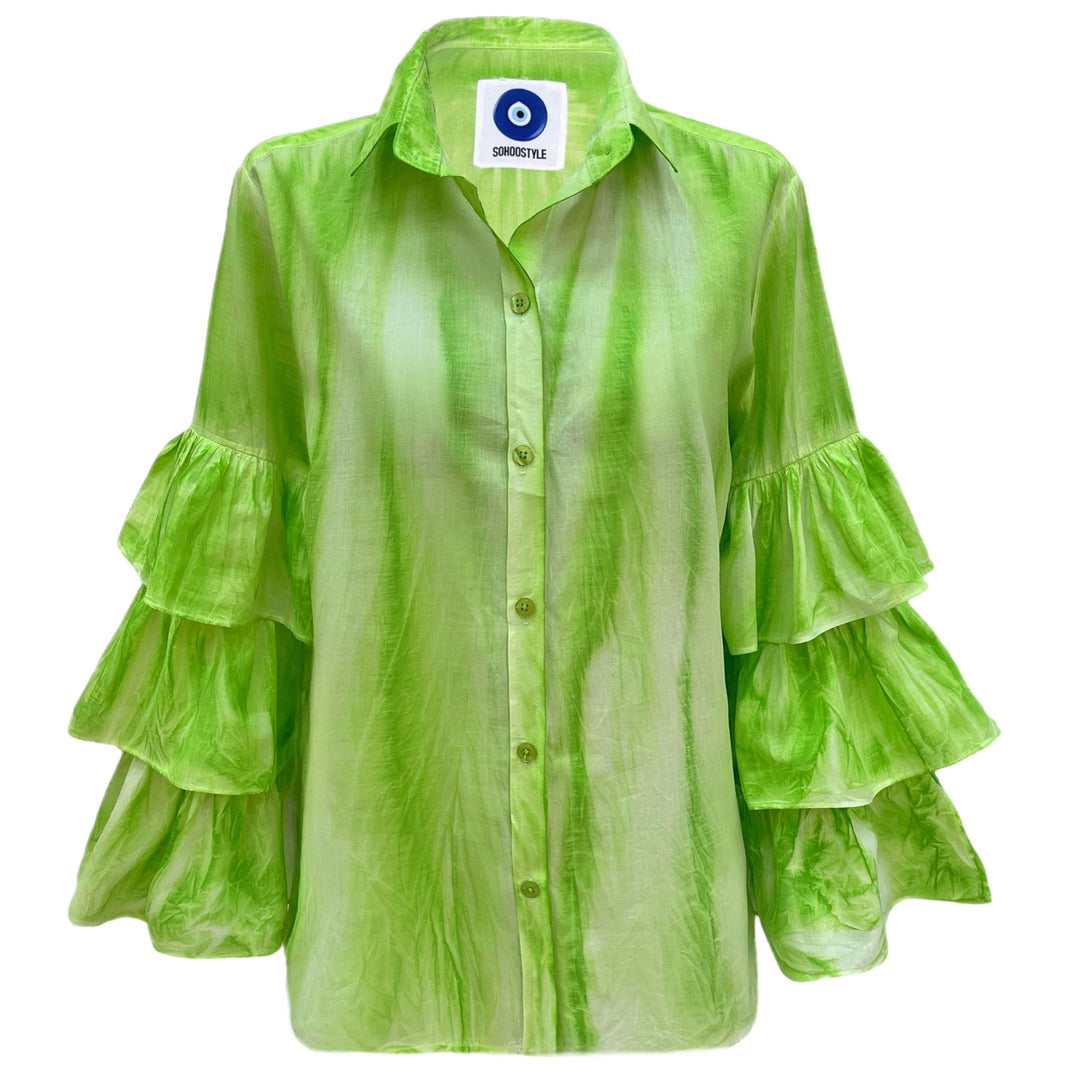 Camisa Greta Verde Maça