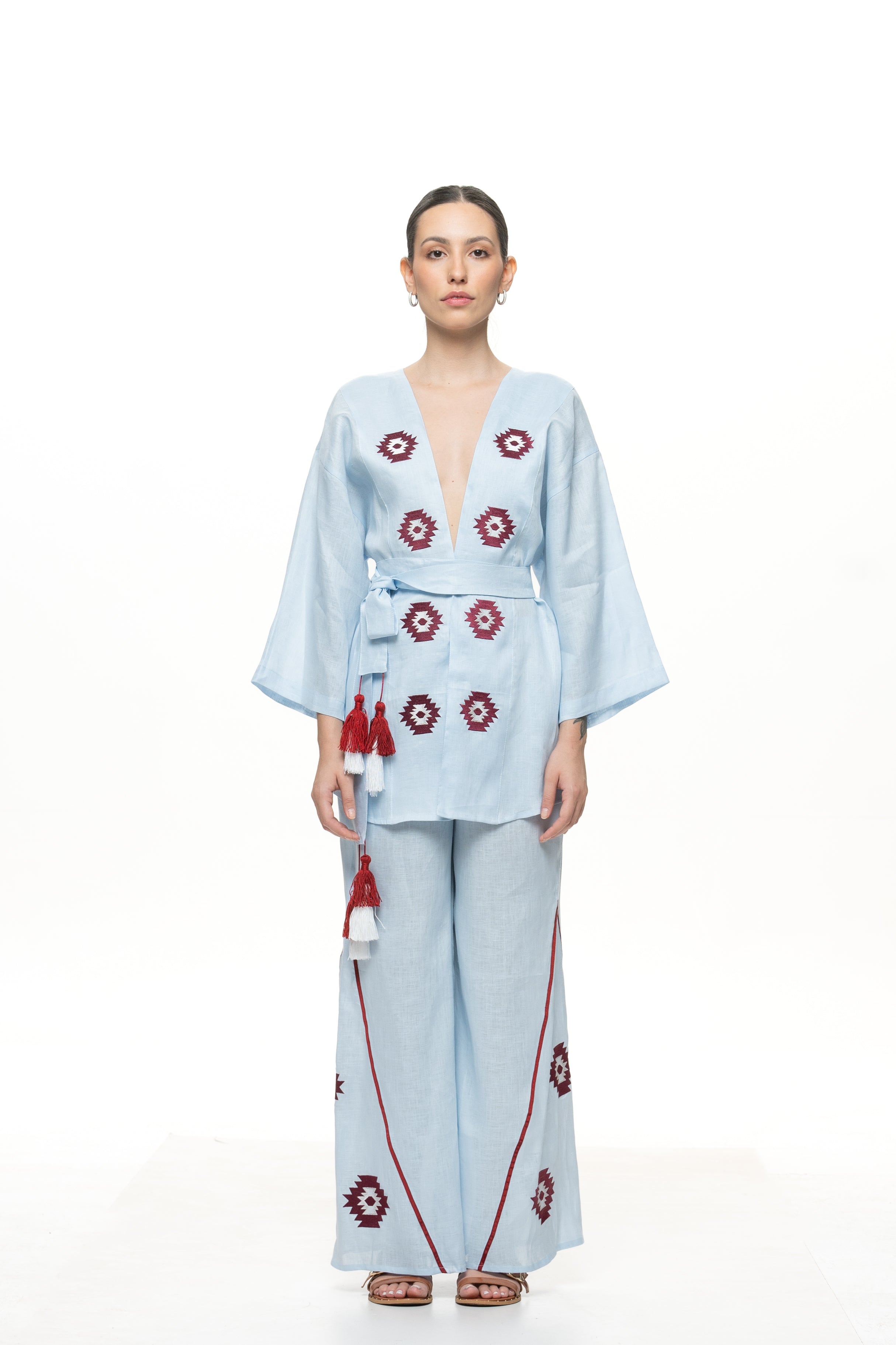 Kimono Marrocos Azul Claro – Sohoostyle