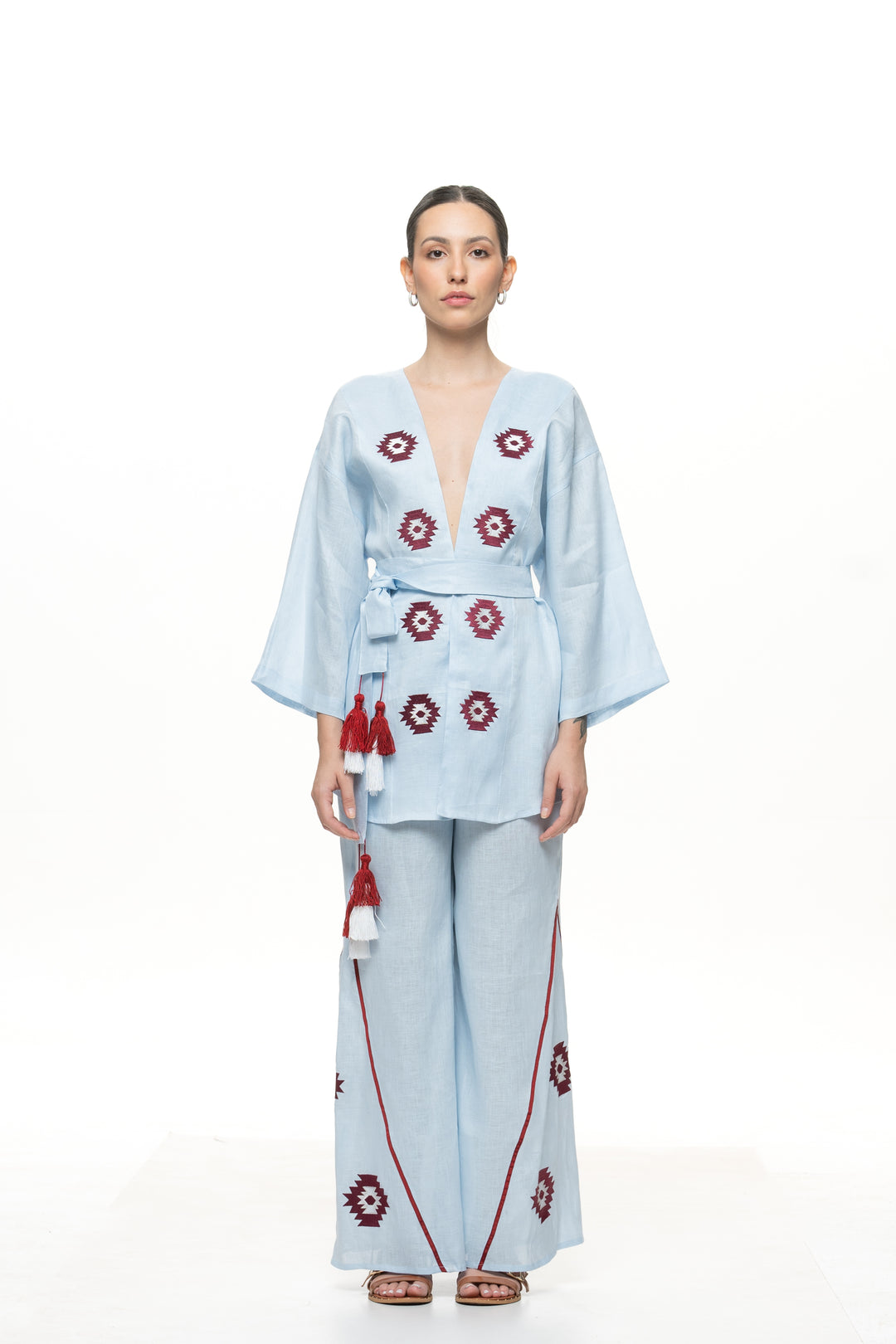 Kimono Marrocos Azul Claro