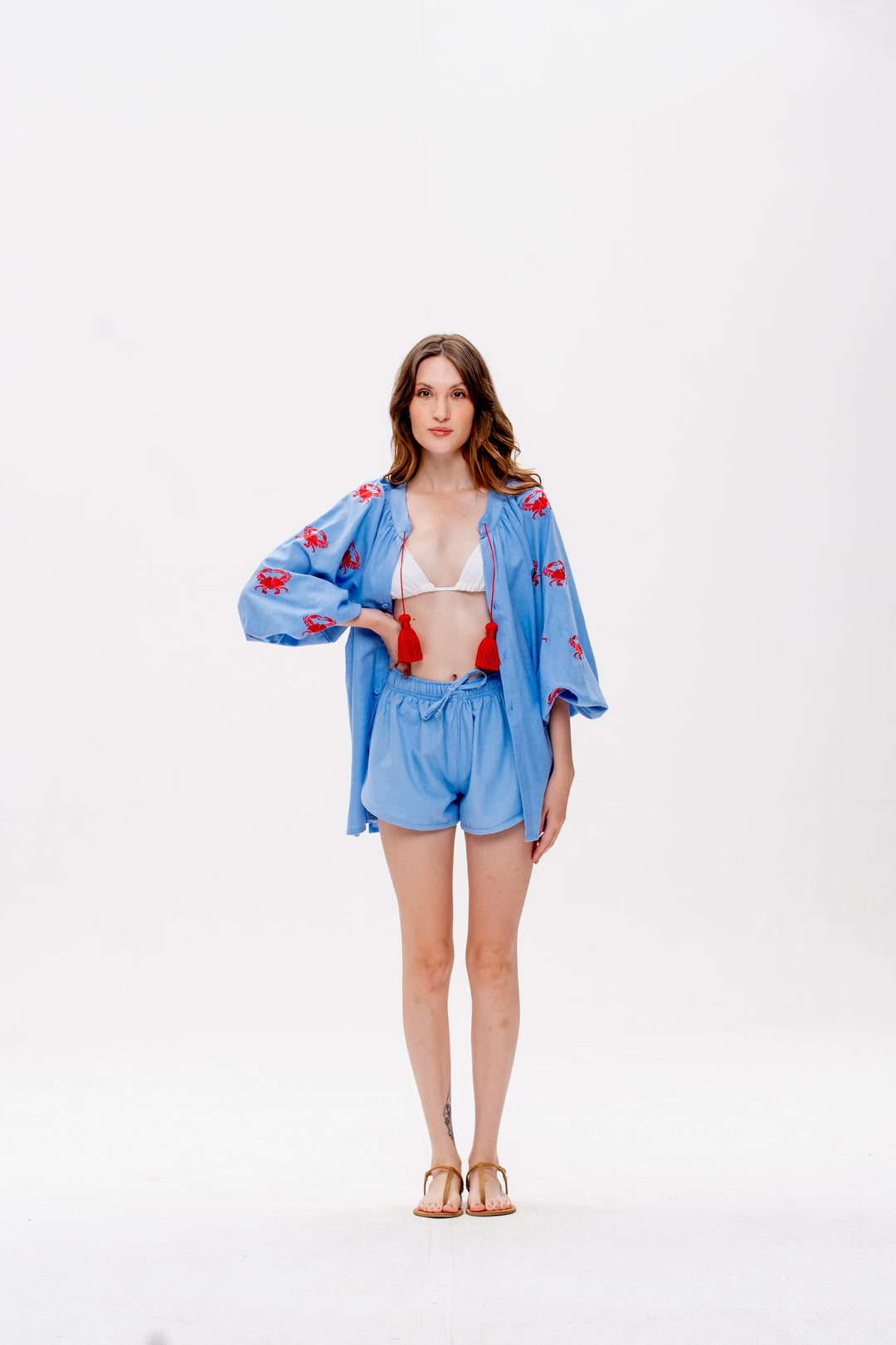 Shorts Boxer Maré Alta Azul