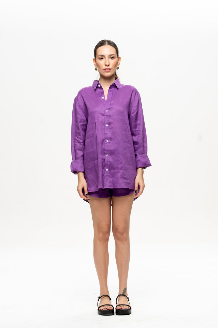 Shorts Cocar Roxo