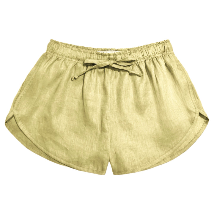 Shorts Boxer Sohoo Linho Amarelo Manteiga