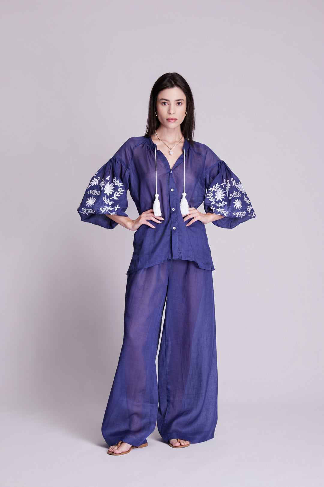 Calça Afrodity Rami Azul Marinho