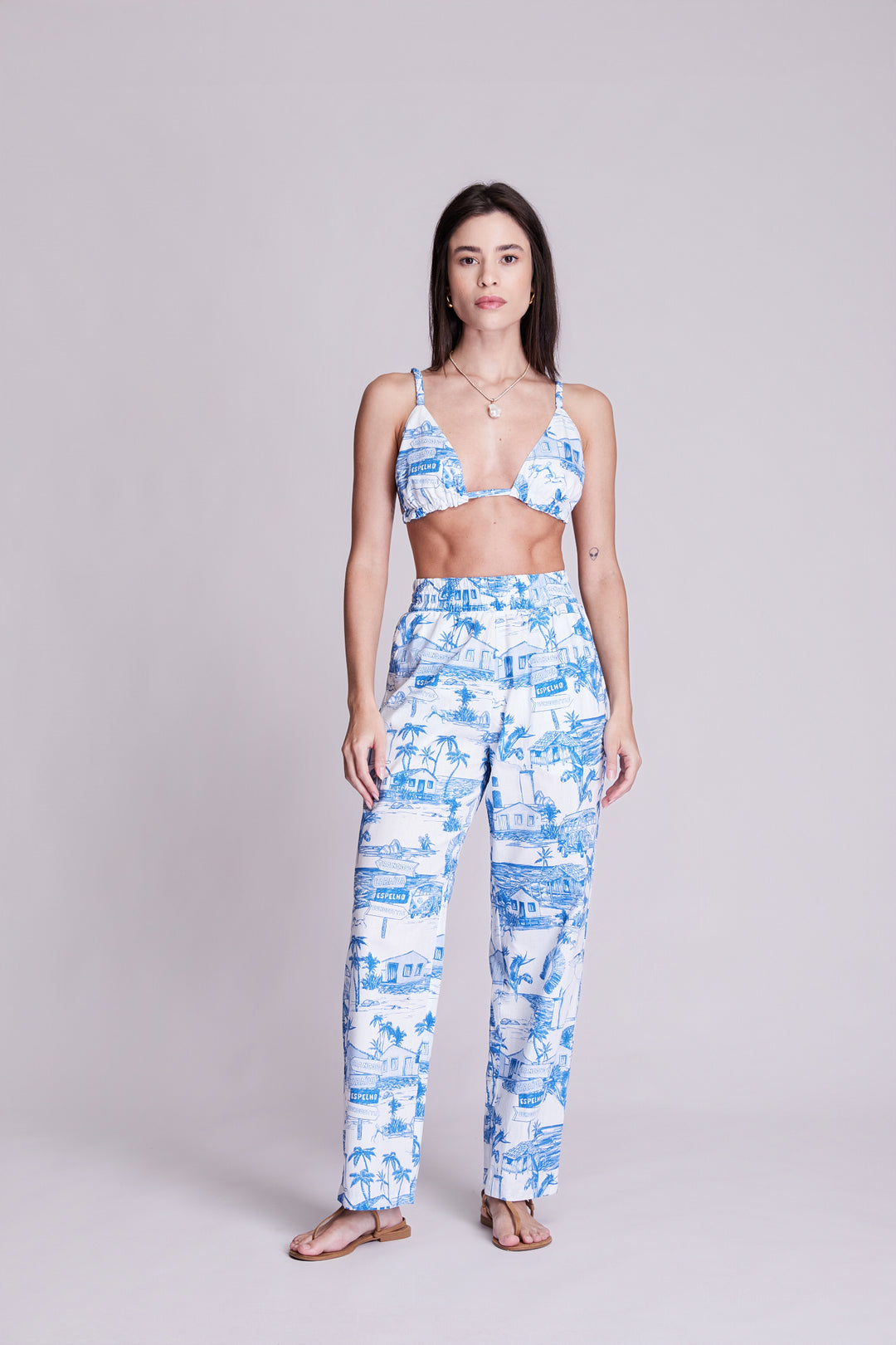 Calça Trancoso Azul Caribe
