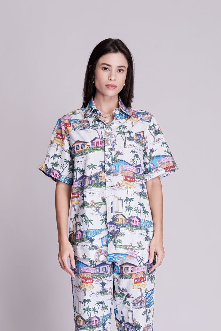 Camisa Trancoso Colorida