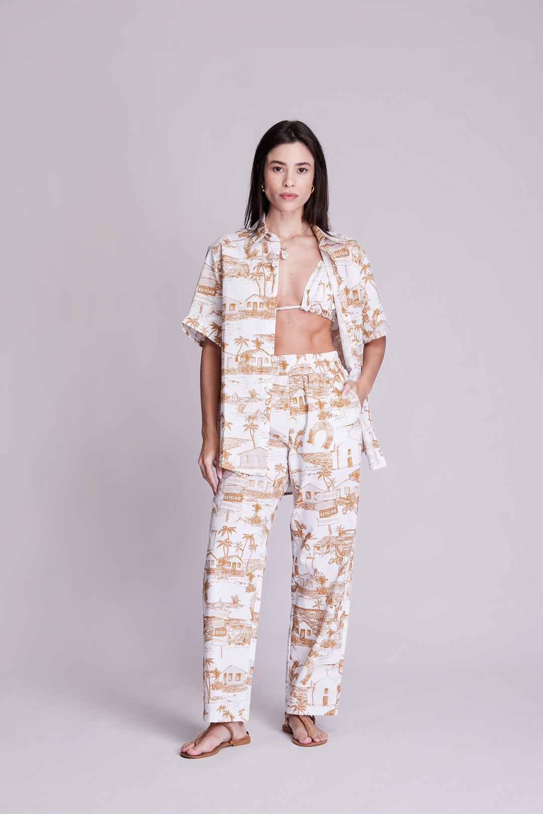 Camisa Trancoso Ocre