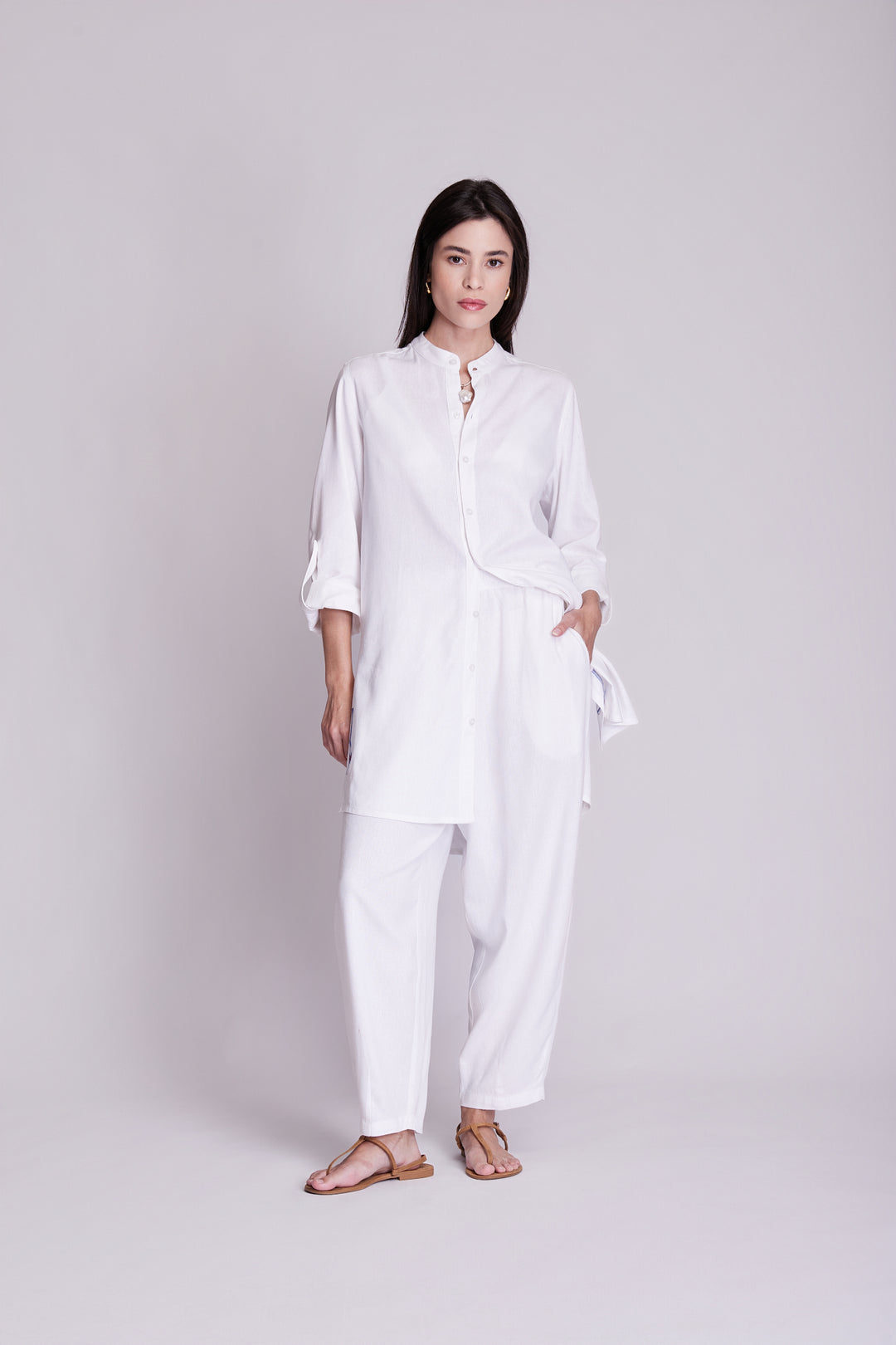 Calça Slouchy Cotidiano Branca