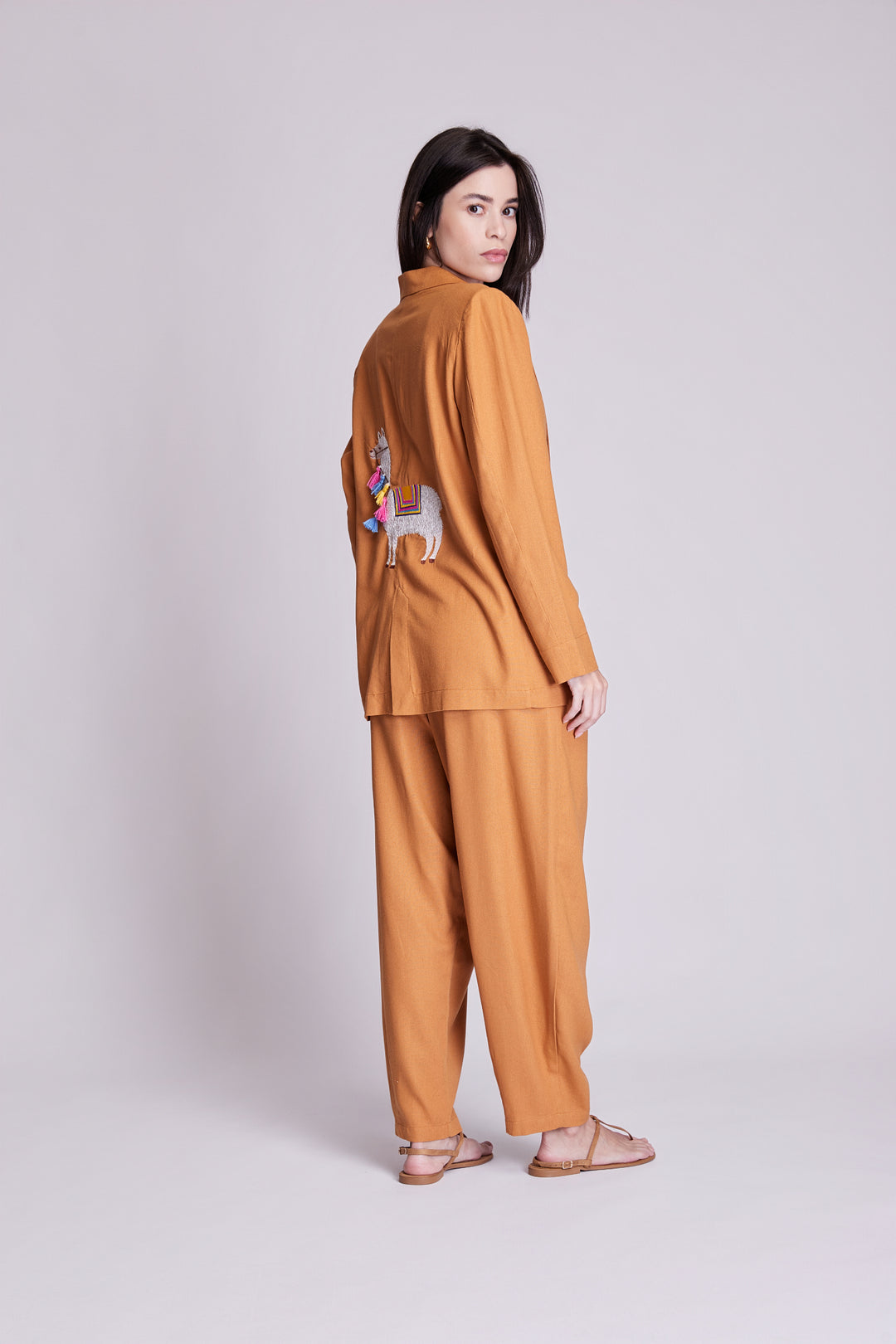 Fire Red Morocco Kimono