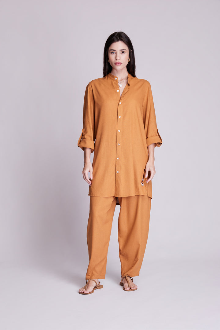 Calça Slouchy Cotidiano Caramelo