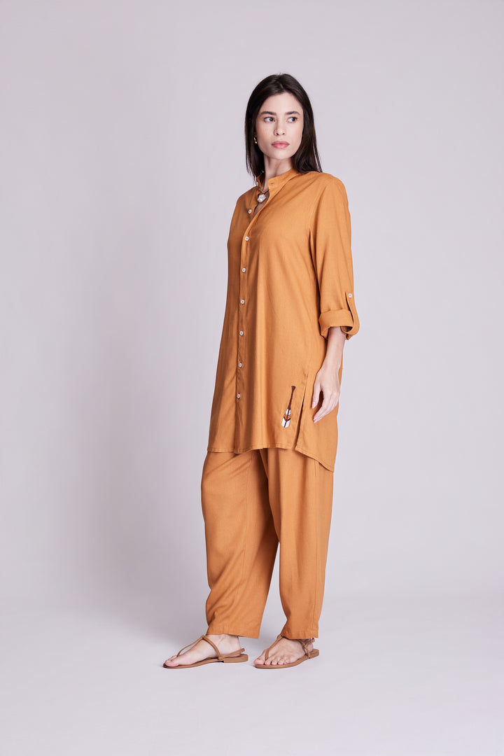 Calça Slouchy Cotidiano Caramelo