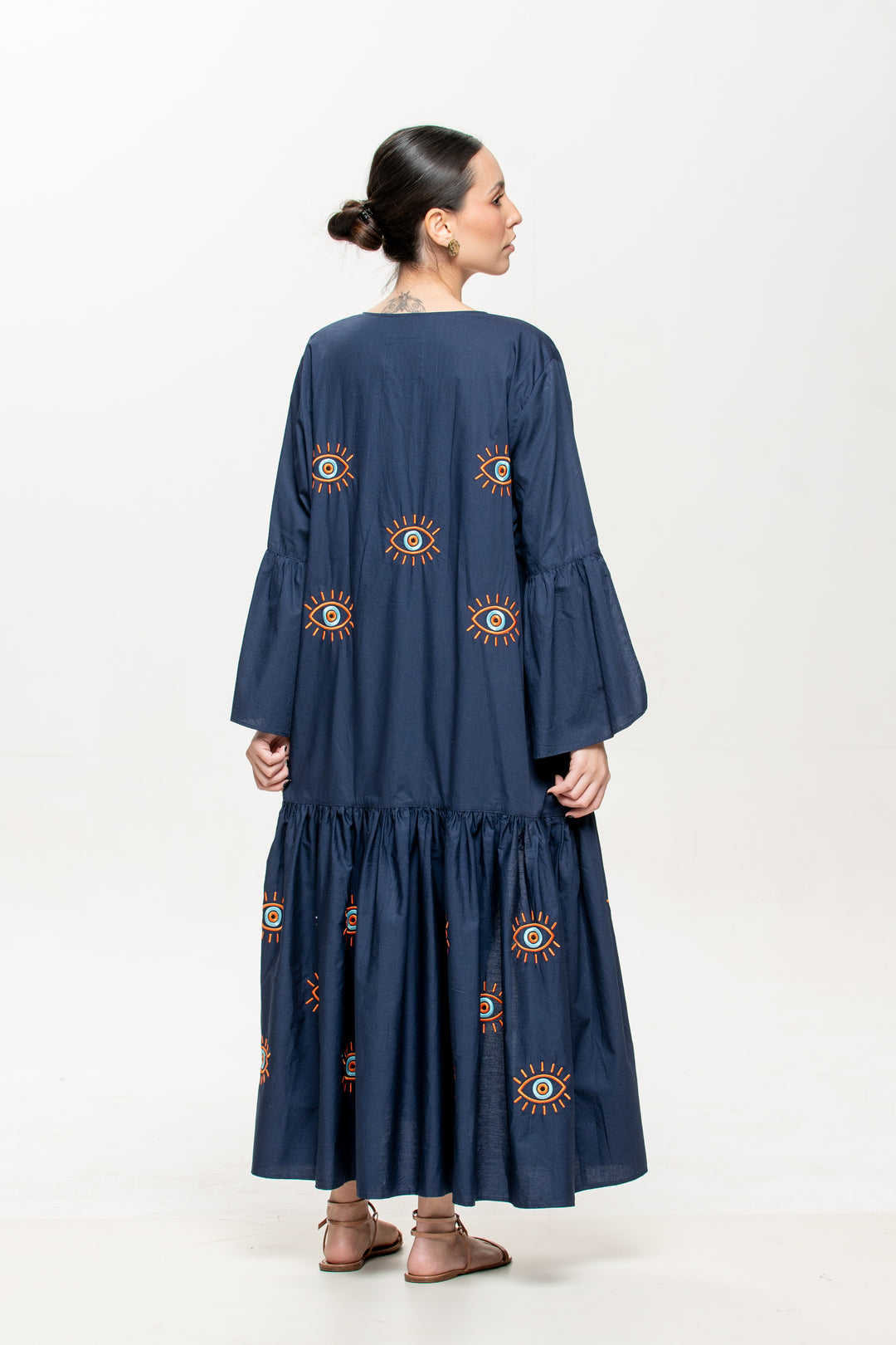 Kimono Proteção Azul Marinho com Laranja