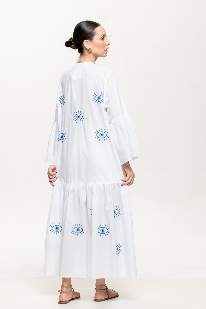 Kimono Proteção Branco com Azul