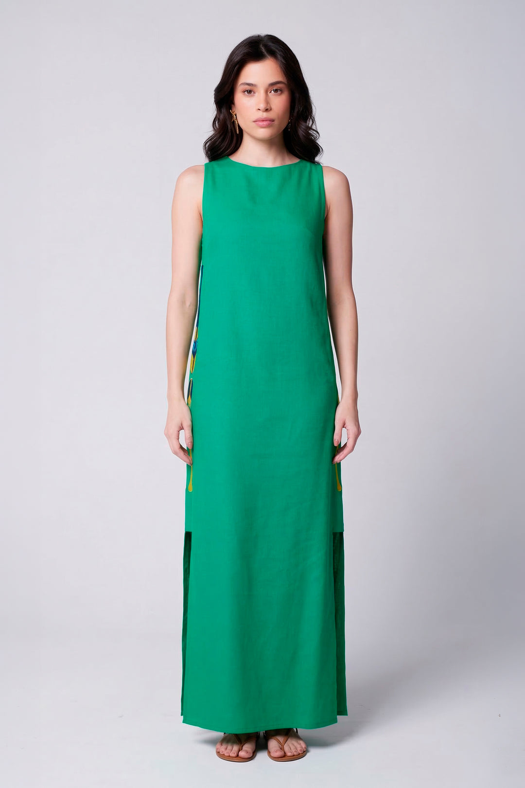 Vestido Remo Cotidiano Verde