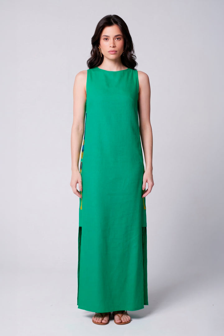 Vestido Remo Cotidiano Verde