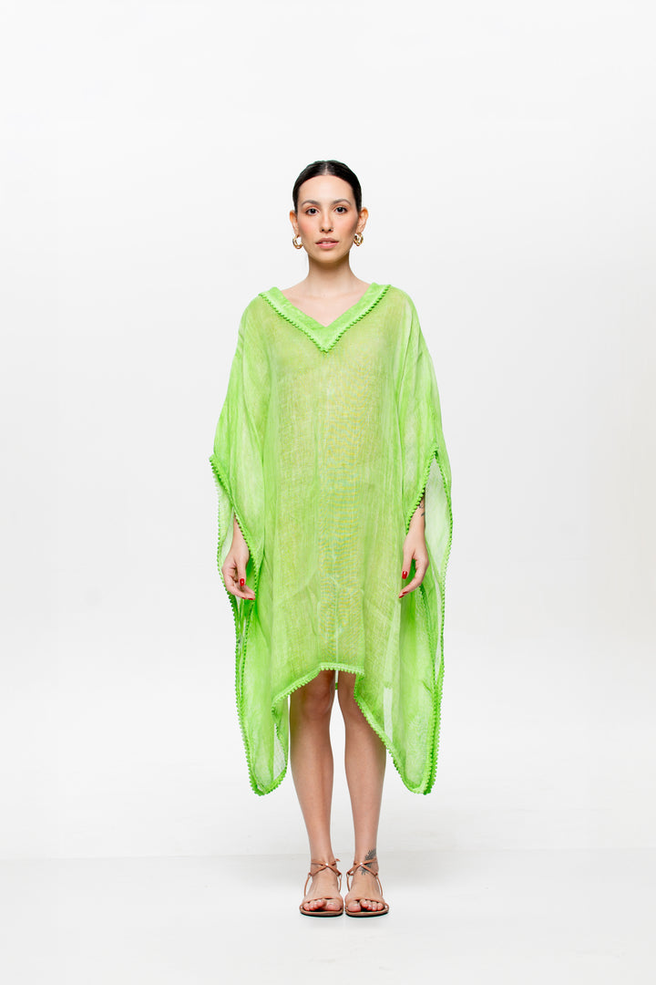 Kaftan Trancoso Verde Maçã