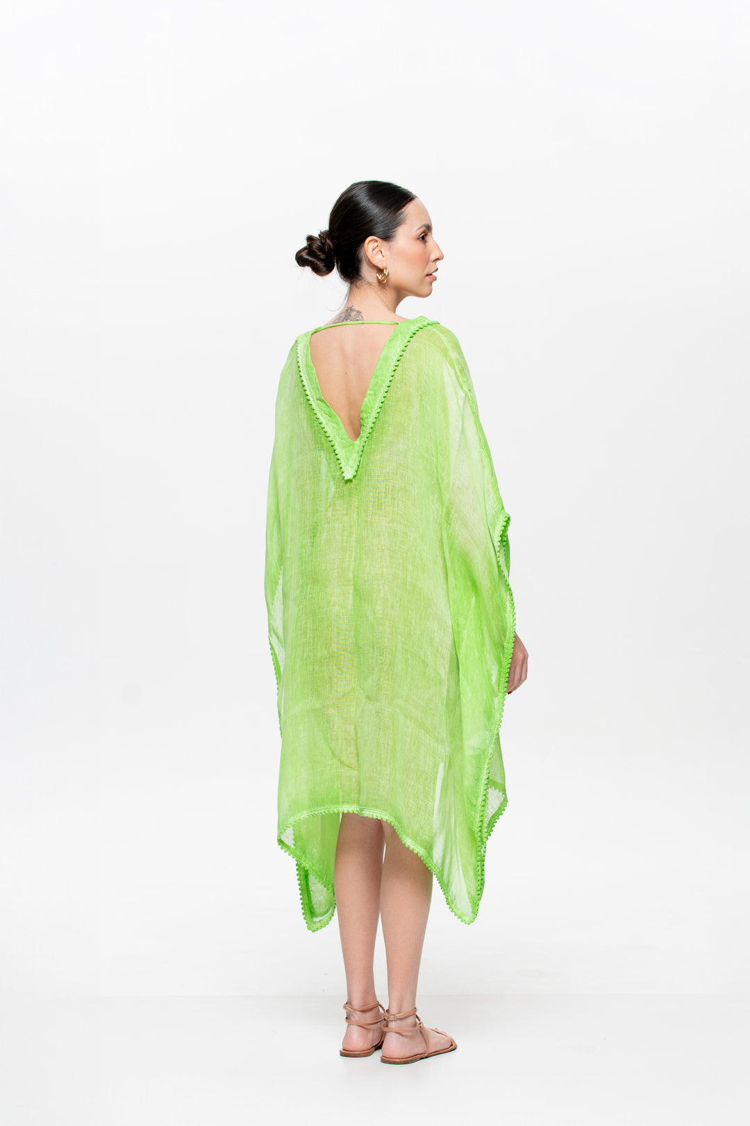 Kaftan Trancoso Verde Maçã