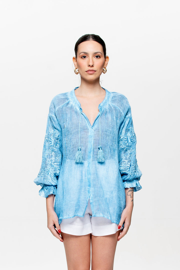 Valentina Indigo Blue and Blue Dress