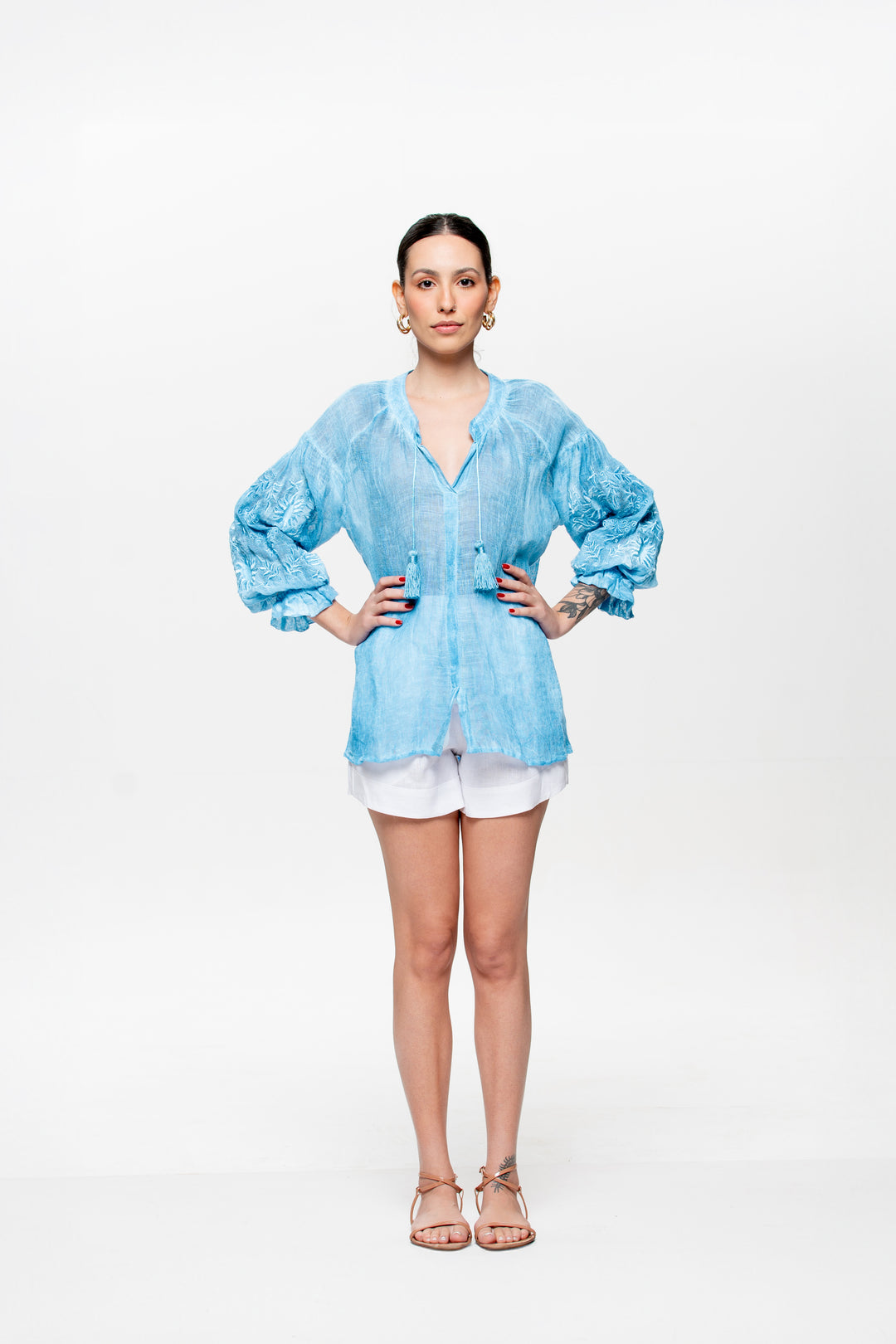 Valentina Indigo Blue and Blue Dress