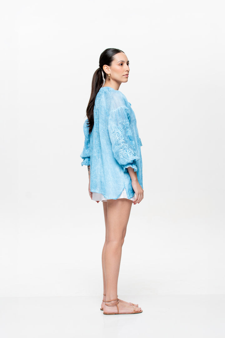 Valentina Indigo Blue and Blue Dress