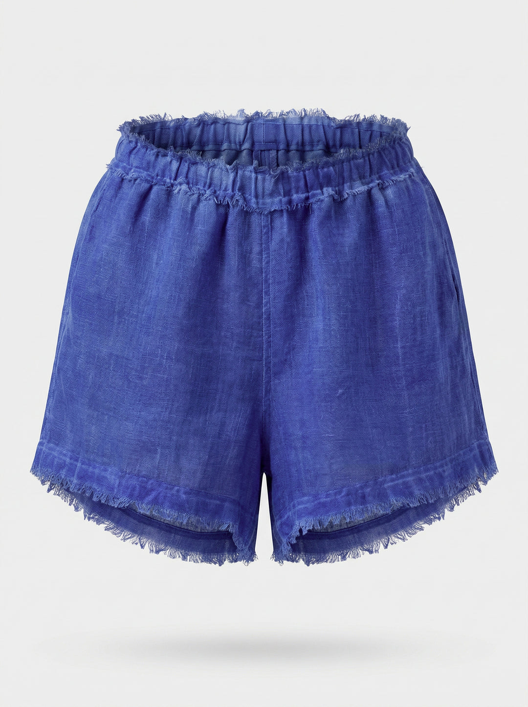 Shorts Gaia Gaze de Linho Azul Anil