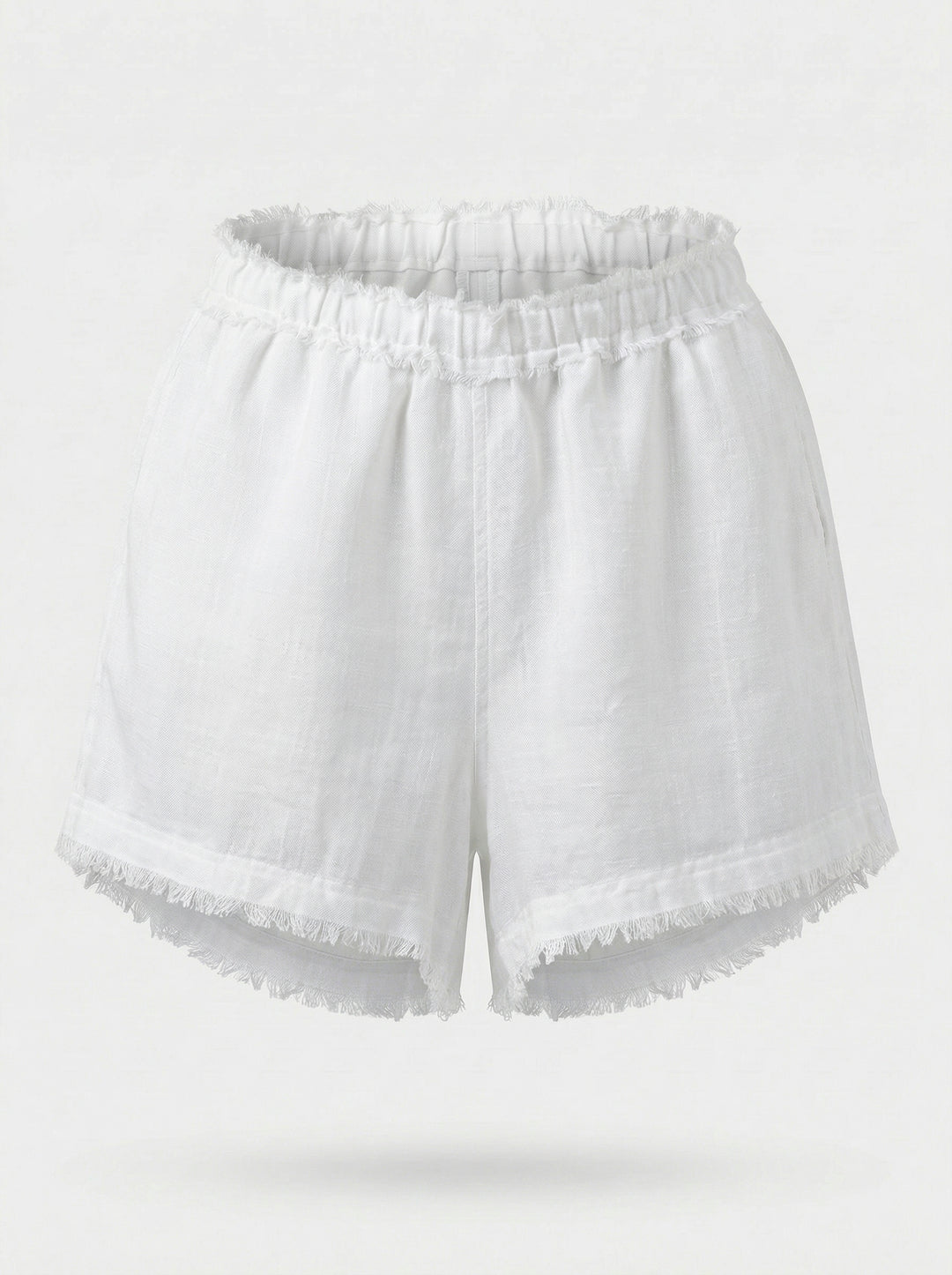 Shorts Gaia Gaze de Linho Branco