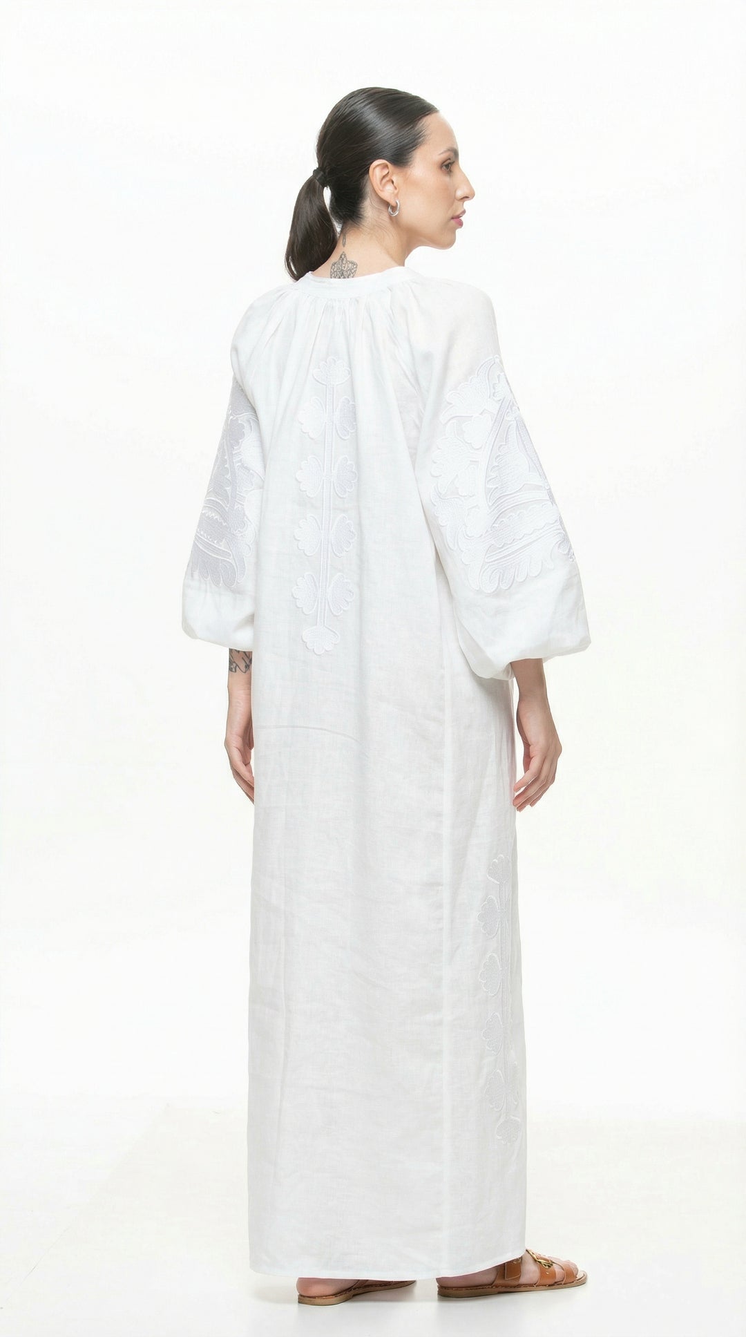 Osiris Dress White with Navy Blue