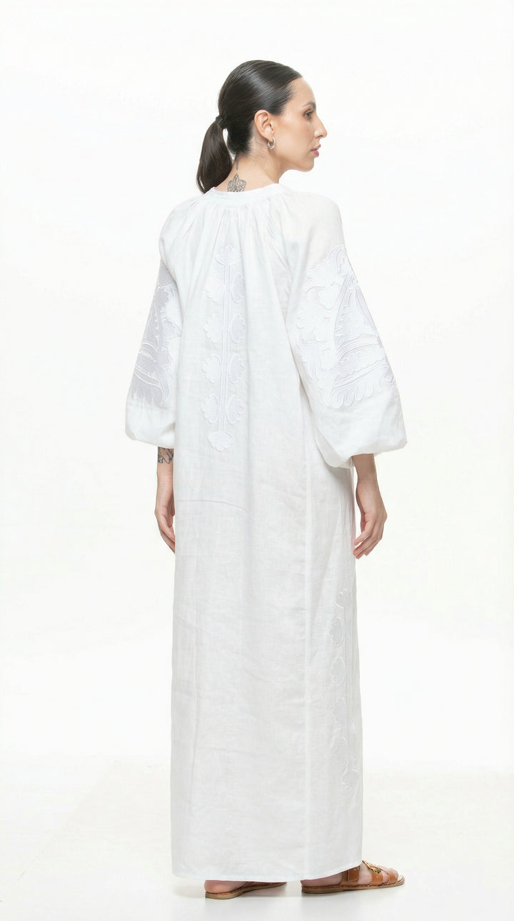 Osiris Dress White with Navy Blue