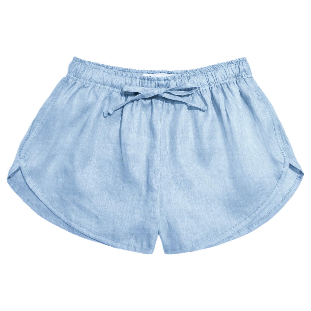 Shorts Boxer Sohoo Linho Azul Claro