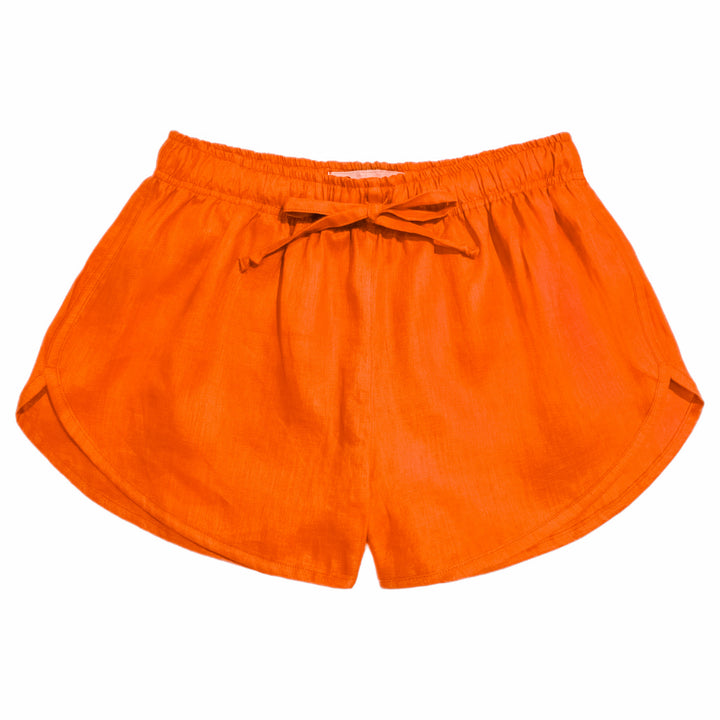 Shorts Boxer Sohoo Linho Laranja