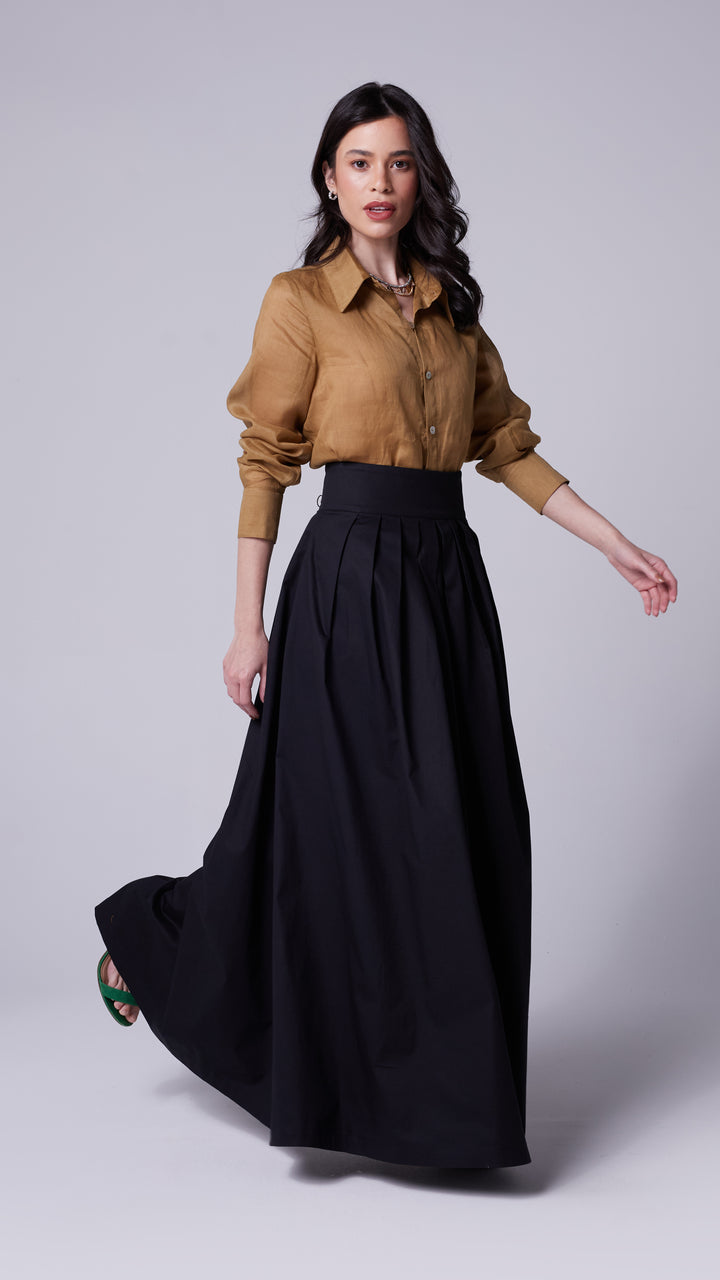 Saia Quitéria Sarja Preta