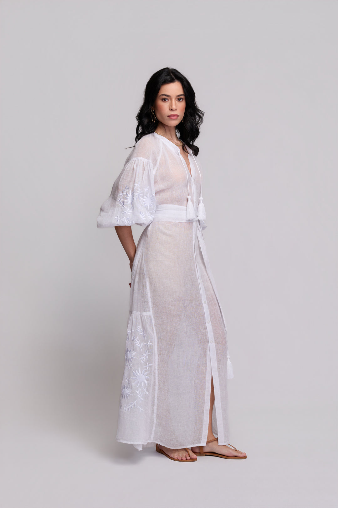 Valentina White Dress with White
