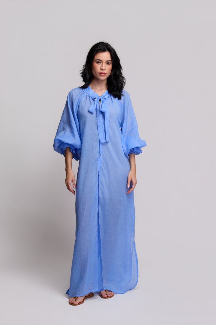 Vestido Flora Rami Azul
