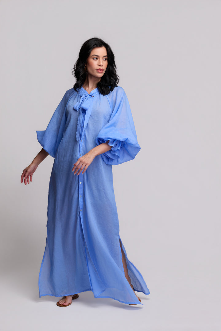 Vestido Flora Rami Azul