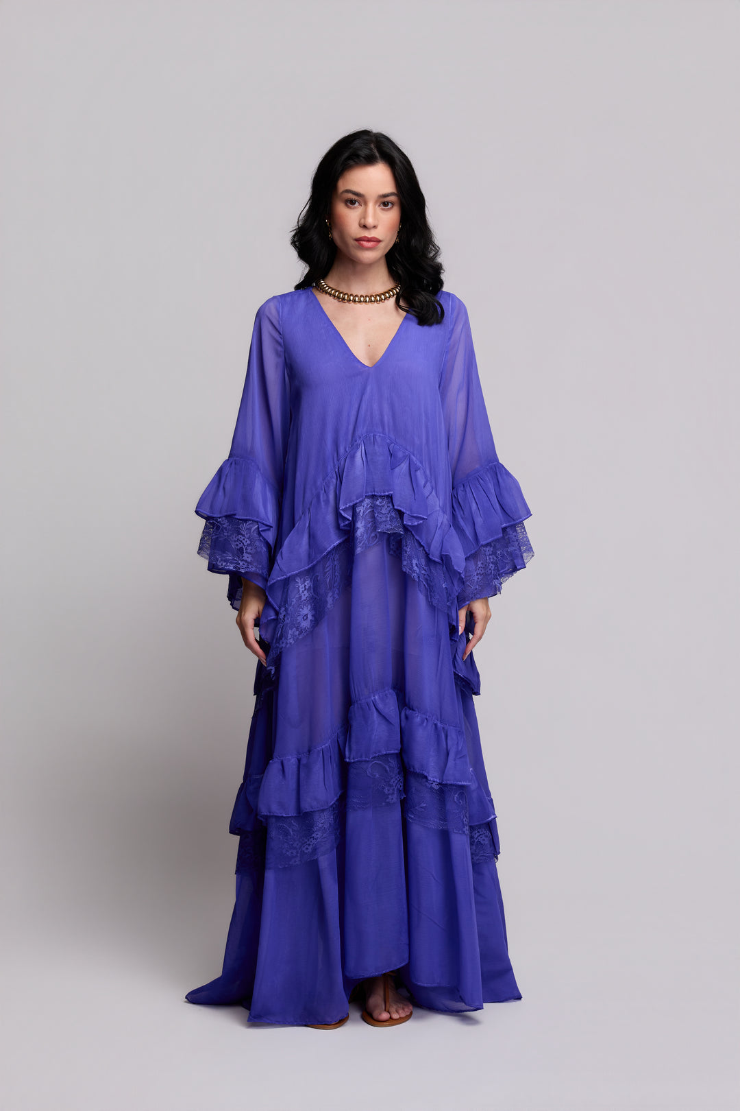 Brigite Green Linen Gauze Skirt