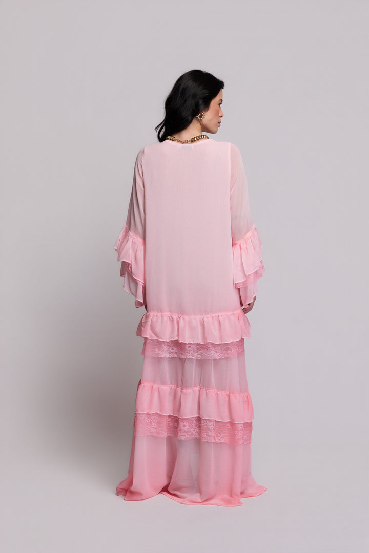 Brigite Green Linen Gauze Skirt