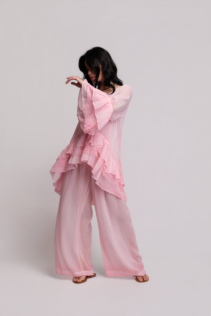 Fire Red Morocco Kimono