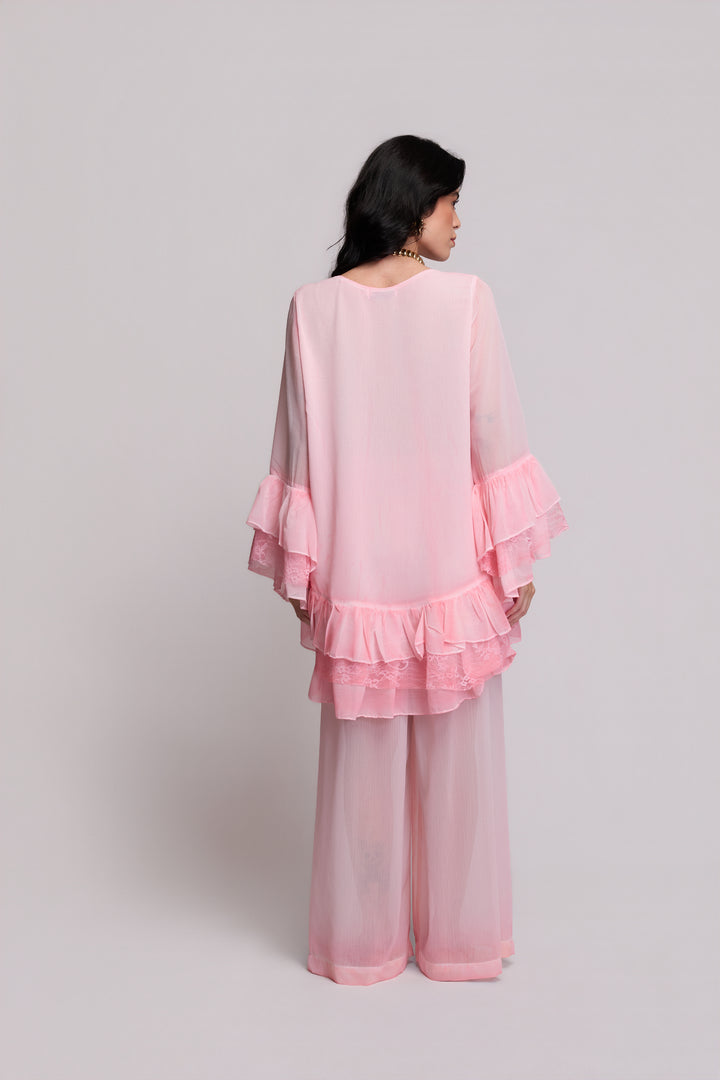 Fire Red Morocco Kimono
