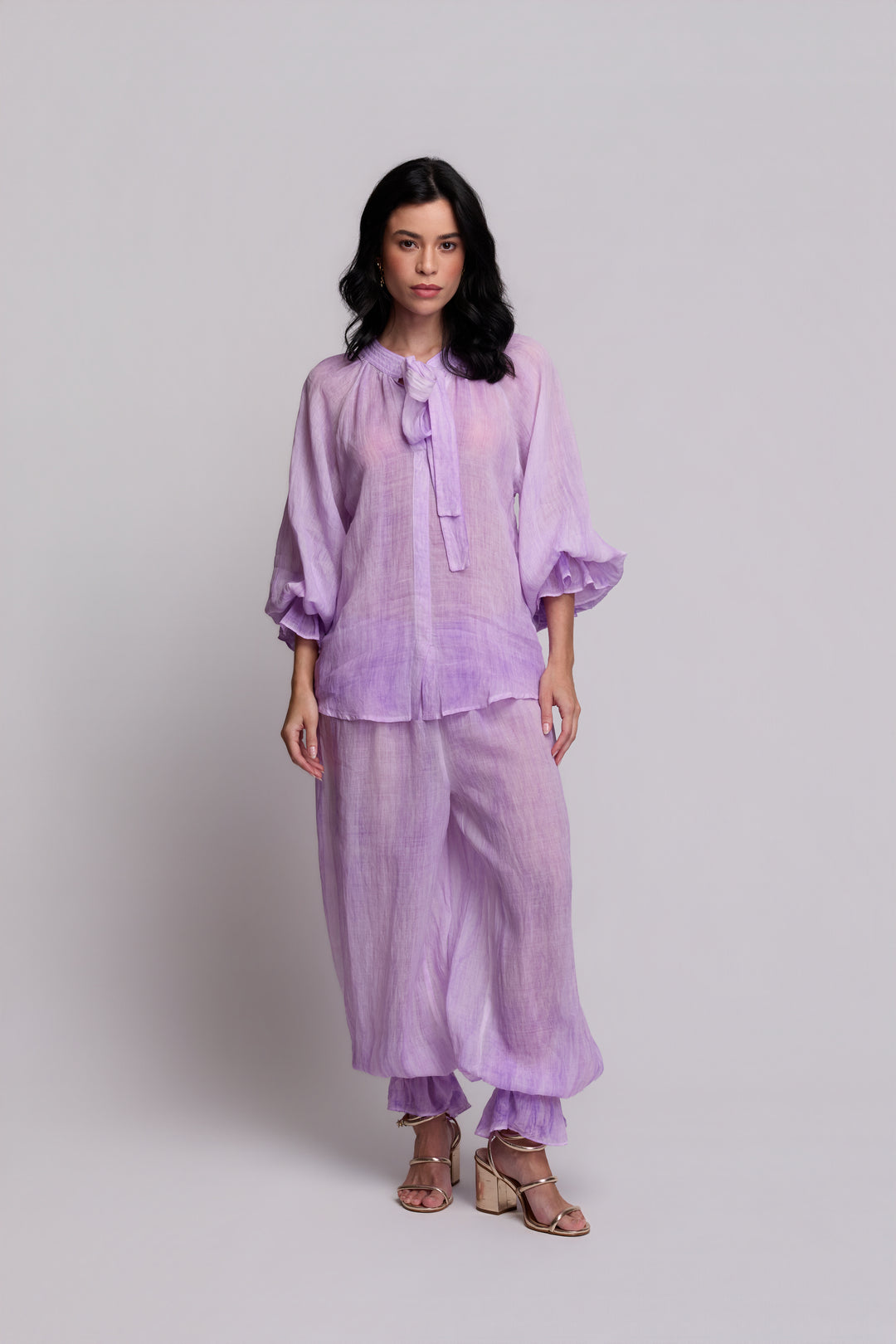 Calça Aladim Flora Rami Lilás